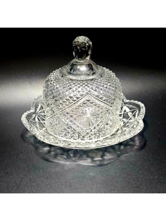 Avon Other - Avon Fostoria Butter Cheese Dish Dome Cover vintage crystal glass 1973